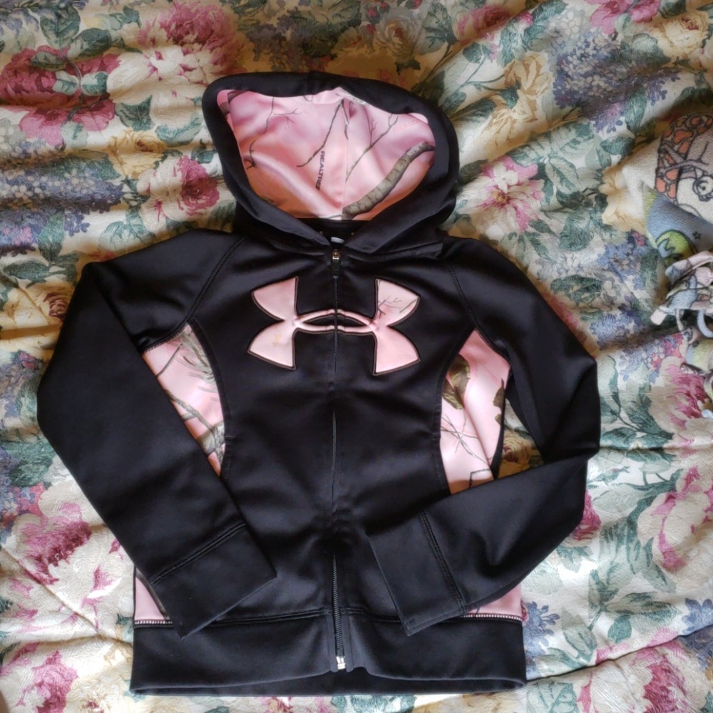 Girls underarmour zip up